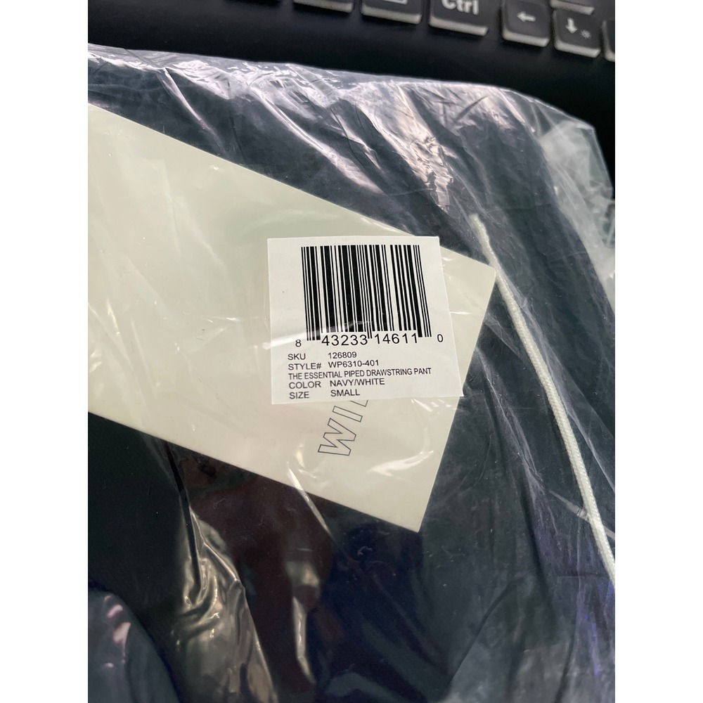 Wildfang The Empower Mesh Drawstring Pant in Navy Size Small NEW - Picture 5 of 5